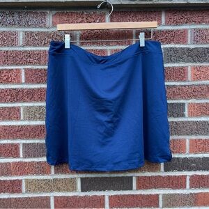 Ekouaer Navy Blue Athletic Skirt